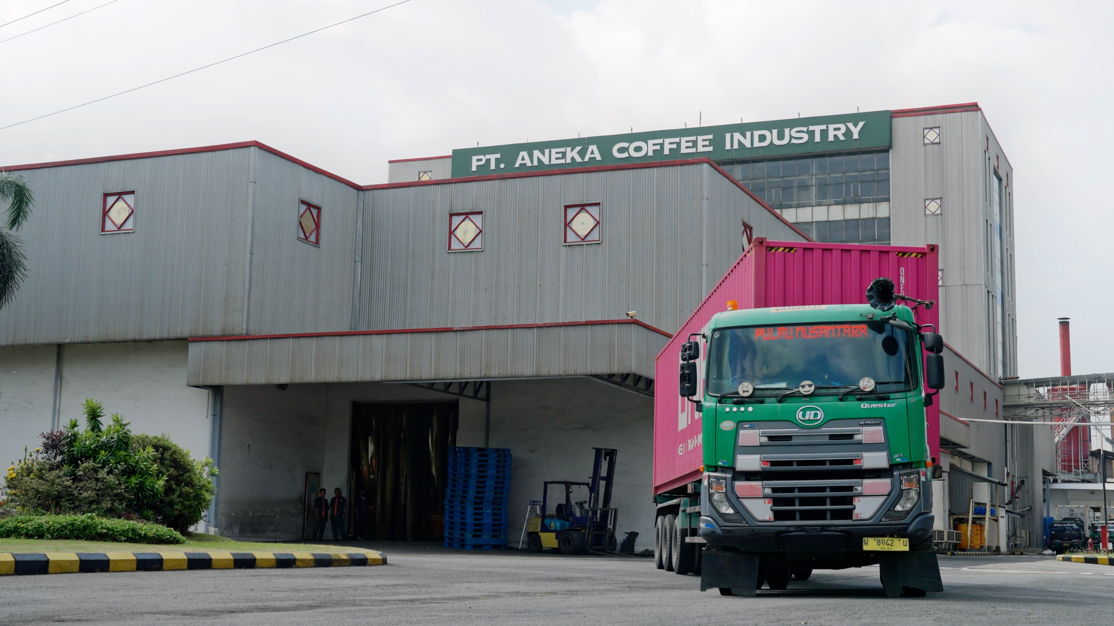 Factory loading and logistics area