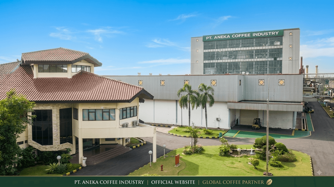 PT Aneka Coffee Industry factory in Sidoarjo, East Java