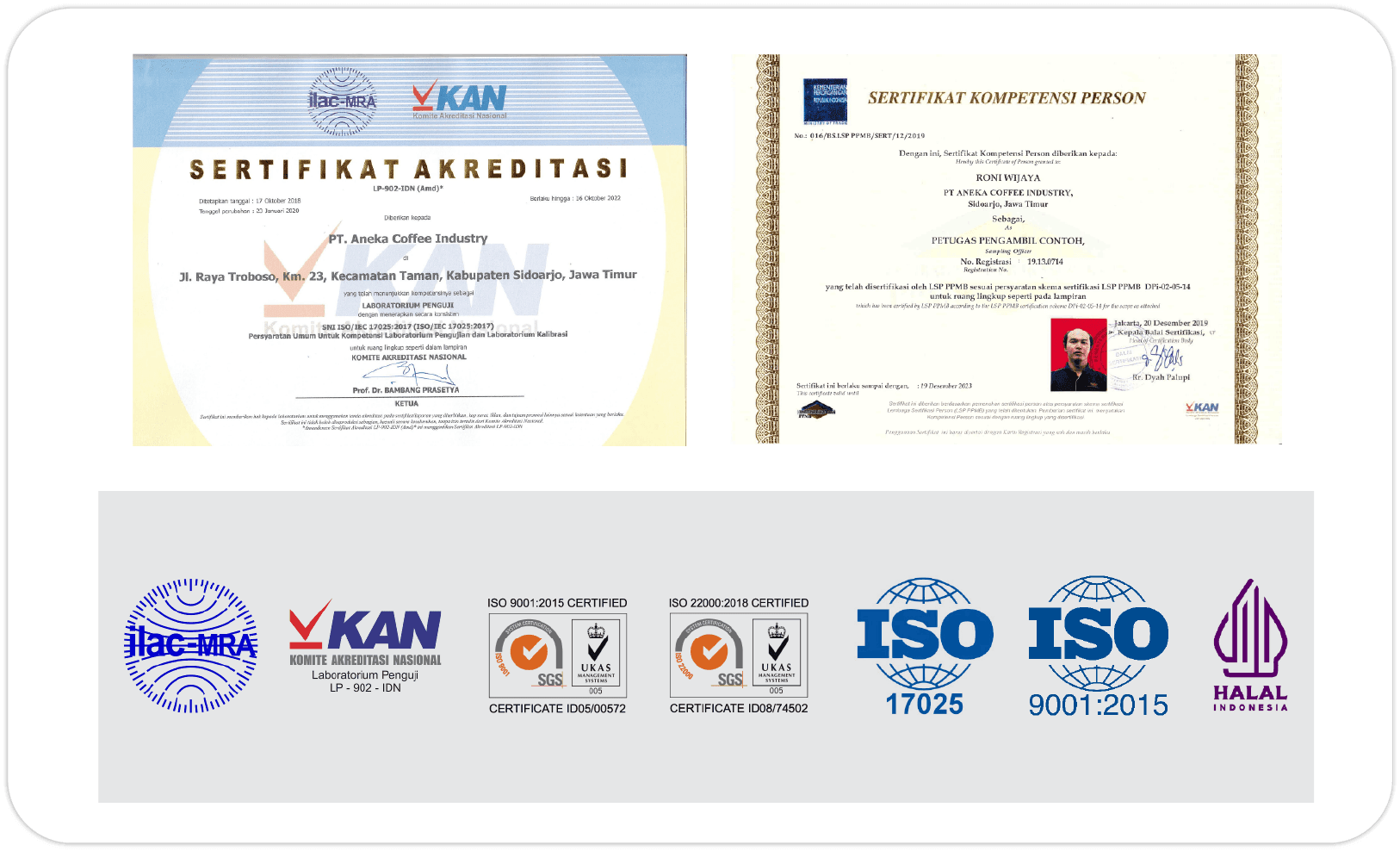 ISO/IEC 17025 Certificate